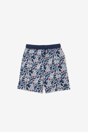 FILA Disruptor Camo Print Shorts Grey,Kids Clothing | CA.QFBTJC923